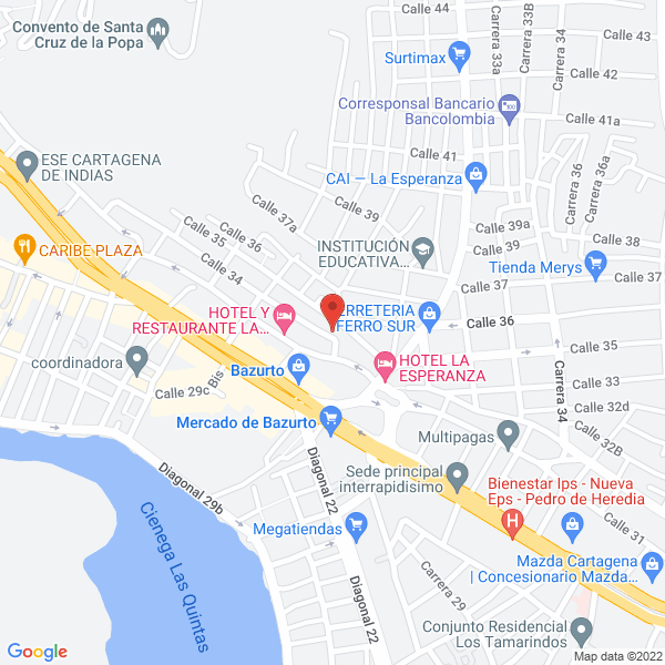 Map of Aquiler Y Eventos La Niña