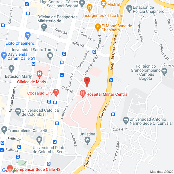 Mapa de America Tenis Club