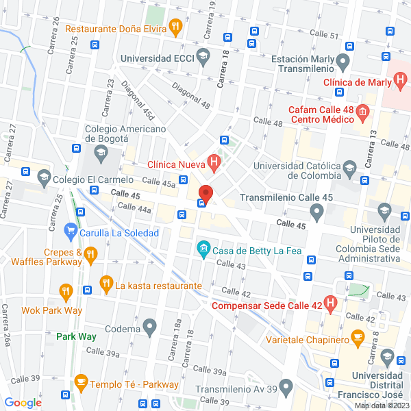 Mapa de Almacén Orquídea
