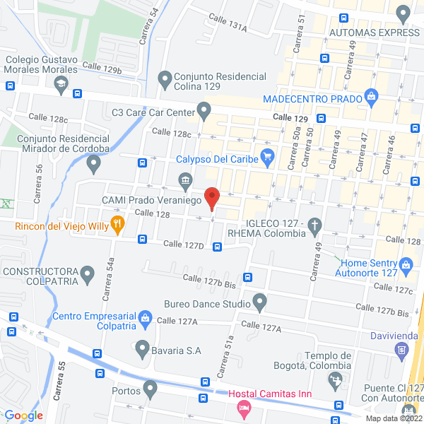 Mapa de Architec Colombia