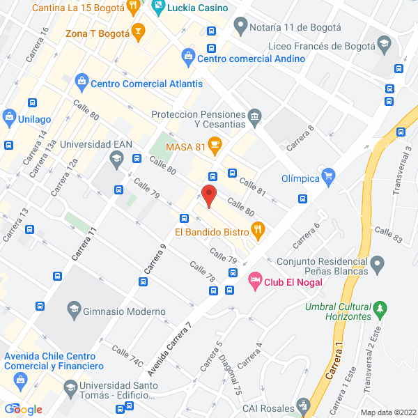 Mapa de Antiguedades El Nogal