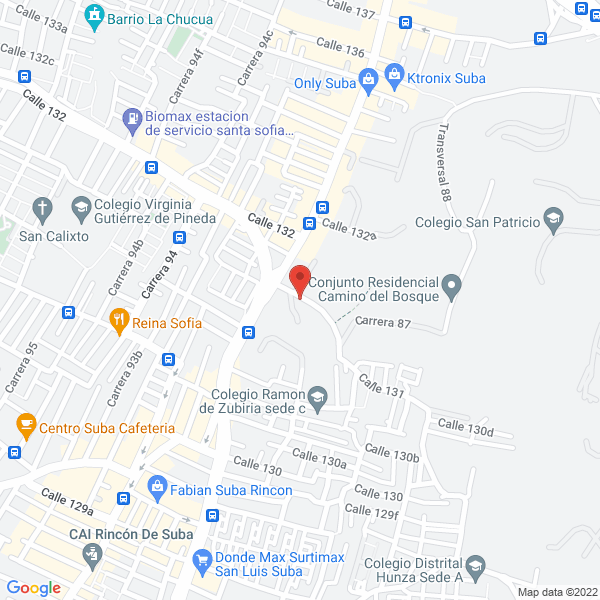 Mapa de Any Time Where Profesionales