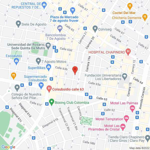 Mapa de Araújo Díaz Olivetty