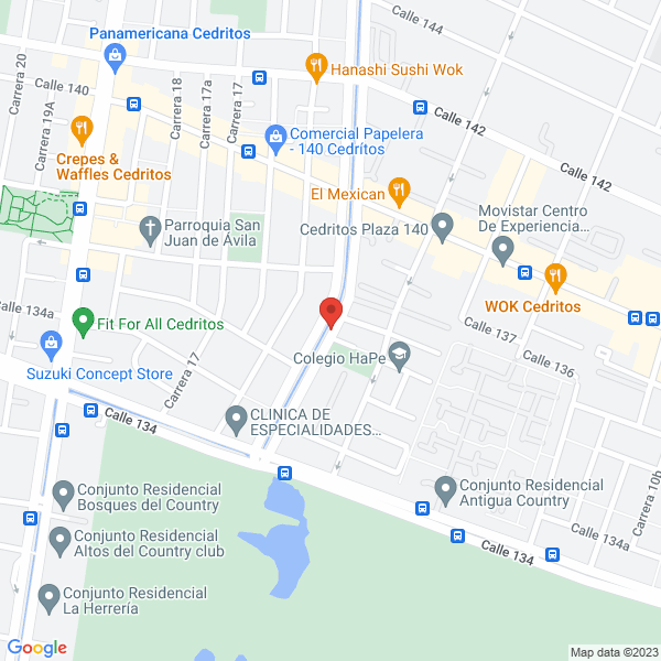 Mapa de Asociación De Padres De Familia Del Gimnasio La Arboleda