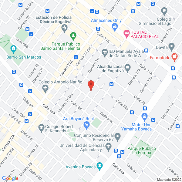 Mapa de Asomarmol Wp S.A.S.