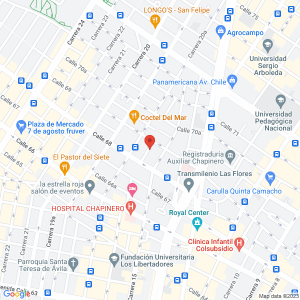 Mapa de Camisas Chevalier