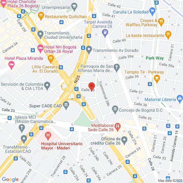 Mapa de Asesores De Seguros Martha Jimenez & Cia