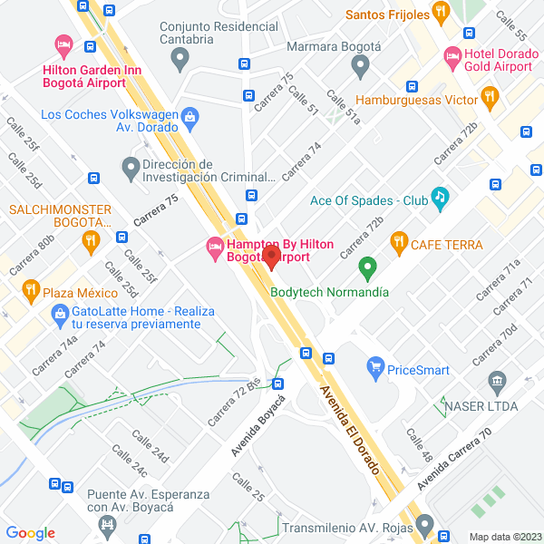 Mapa de Asecol Asesorías En Comercio Exterior E.U.