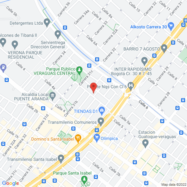 Mapa de Aseo American Clear