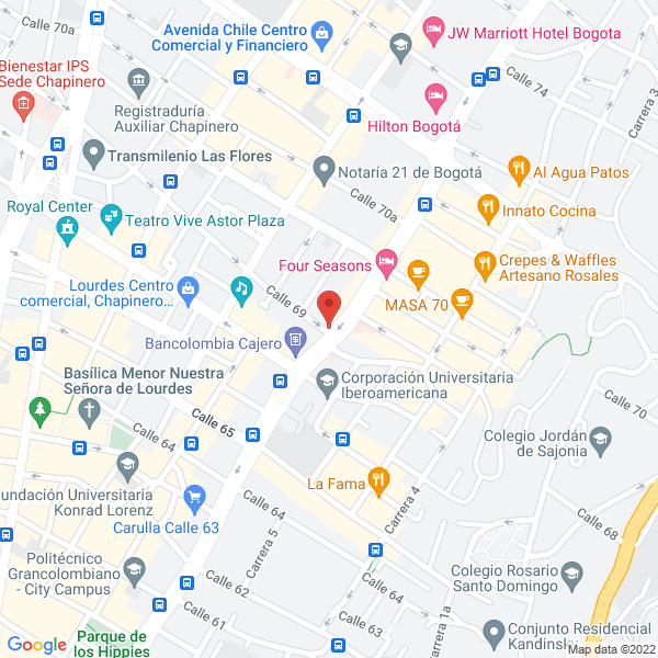 Mapa de Amaral Diseño S.A.S.