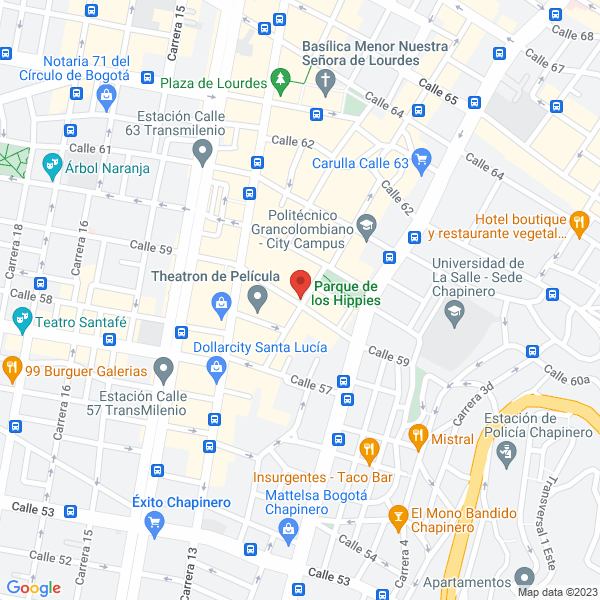 Mapa de Asesorías En Investigación Servicios Y Representaciones Ltda.