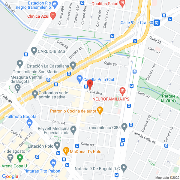 Mapa de Belviu S.A.S