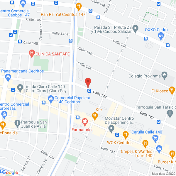 Mapa de Benjumea Yomayuza S.A.S.