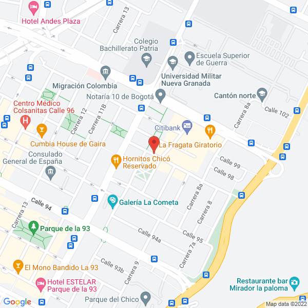 Mapa de Beta Energy Corp Sucursal Colombia
