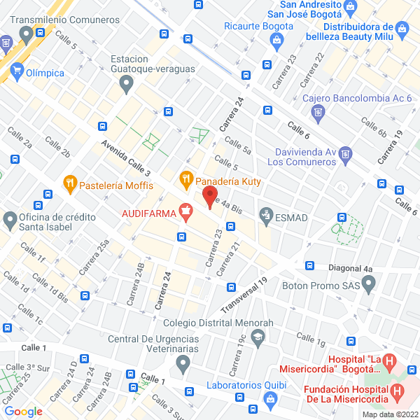 Mapa de Angeles De La Tercera Edad