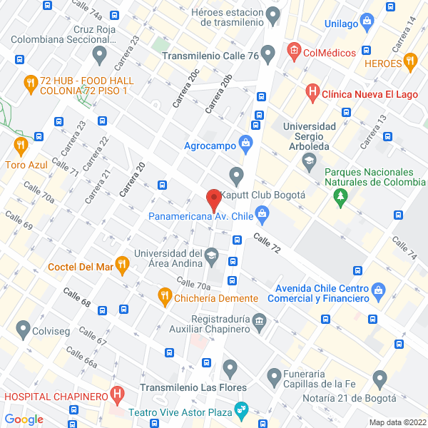 Mapa de Asistec Ingeniería Ltda.