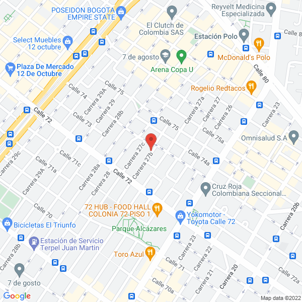 Mapa de Artrocentro Ips