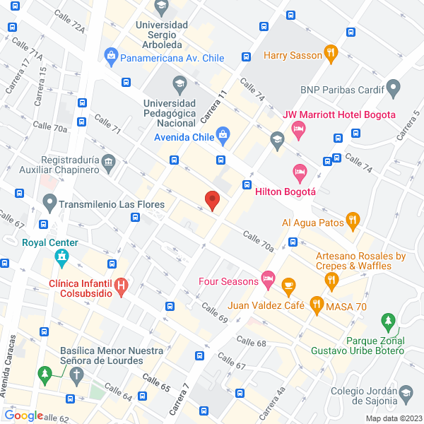 Mapa de Avalúos Y Tasaciones De Colombia Valorar S.A.