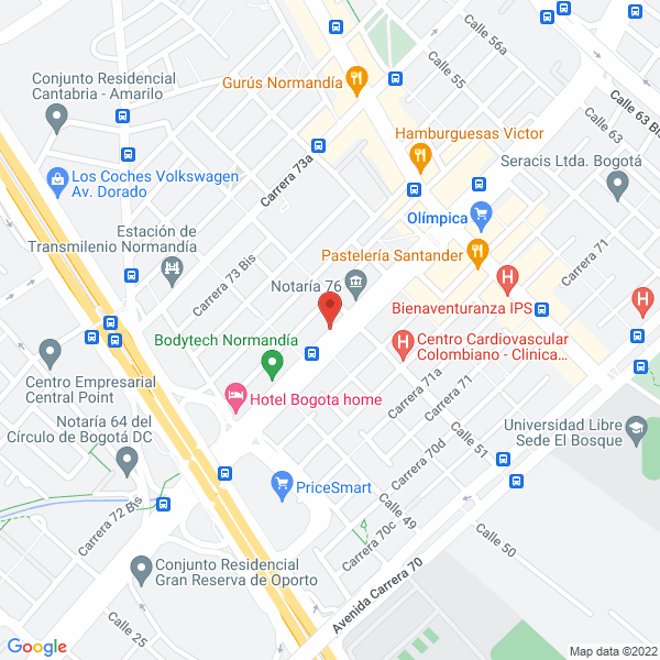 Mapa de Avamed S.A.S.