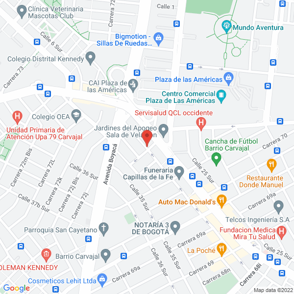 Mapa de Avisos Luminosos Aba