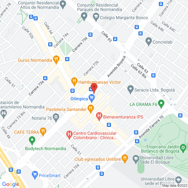Mapa de Bs Estetica Colombia S.A.S.