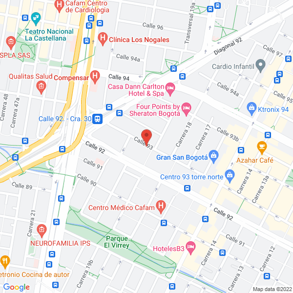 Mapa de C I Americaflor Ltda.