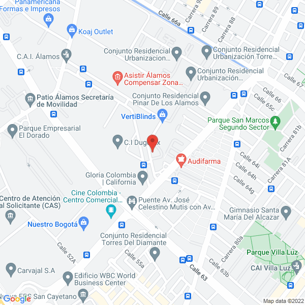 Mapa de C.R.C. Vía Servimeg