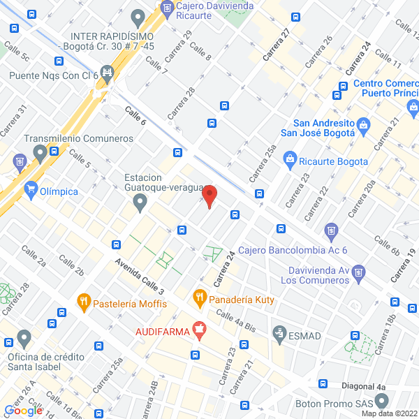 Mapa de Artepack S.A.S.