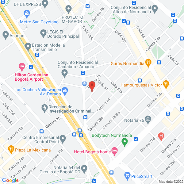 Mapa de Asbioquim Ltda.