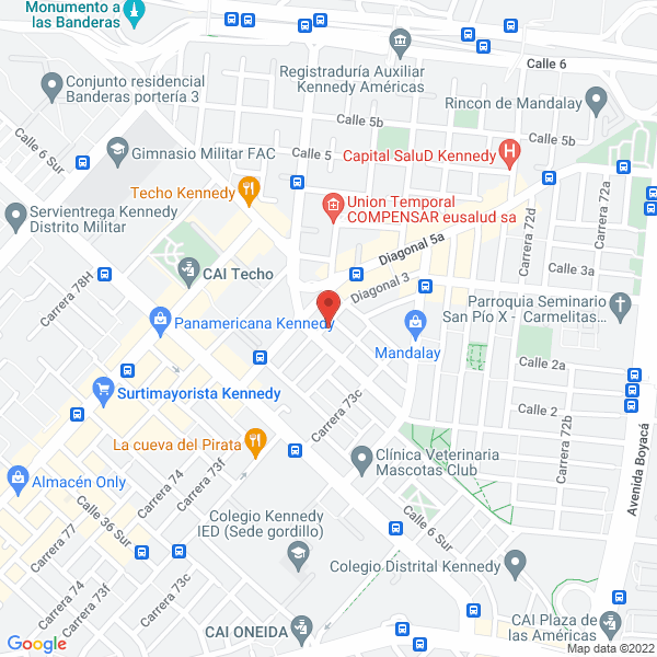 Mapa de Café A Prisa S.A.S.