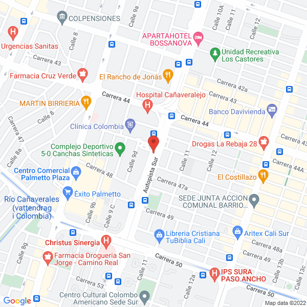 Map of Caleñas Club