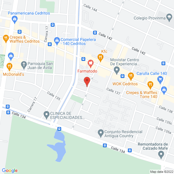 Mapa de Beraca Plus S.A.S.