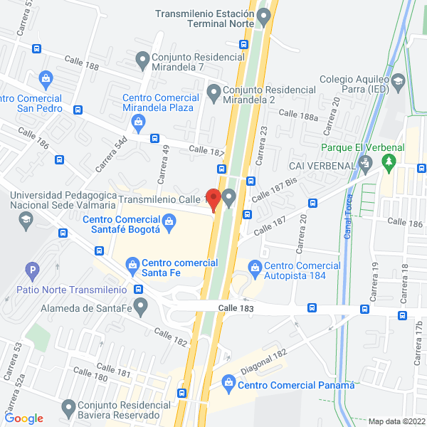 Mapa de Bershka