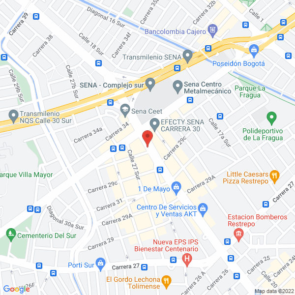 Mapa de Banquetes Y Recepciones Torre Fuerte