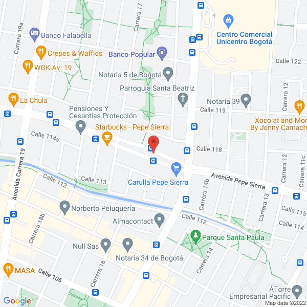 Mapa de Basico Proyectos Ltda.
