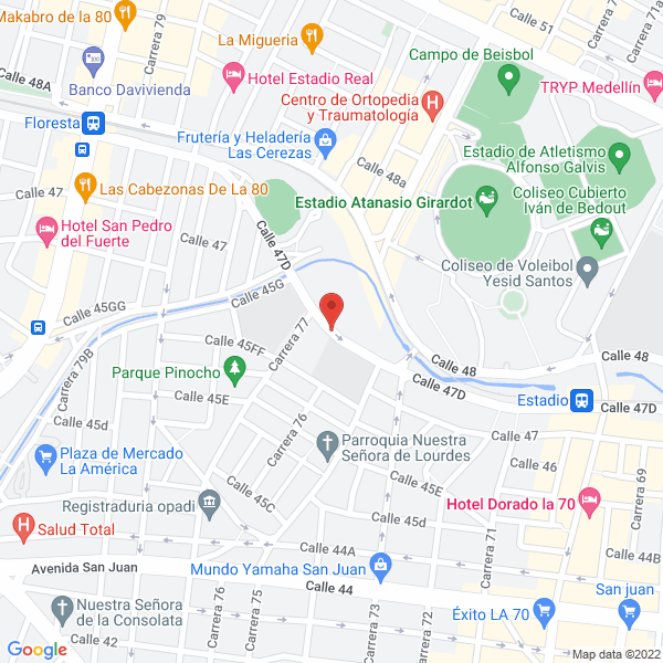 Map of Asociación Antioqueña De Ciclismo