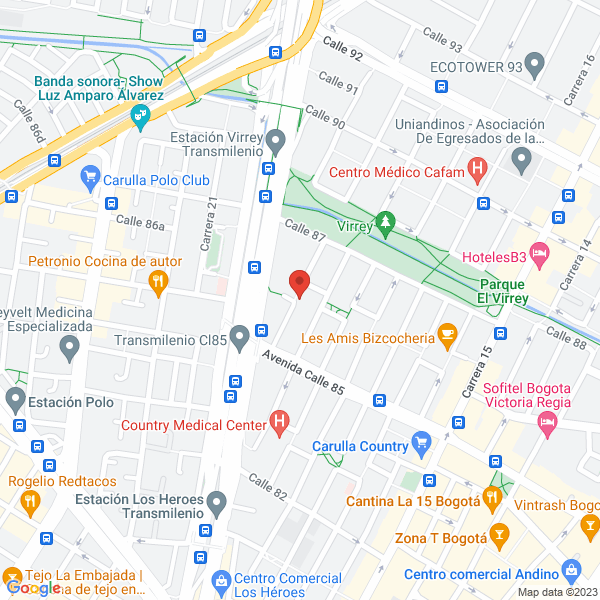 Mapa de Asociación Colombiana De Gastroenterología