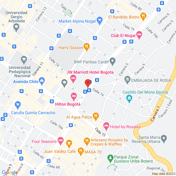 Mapa de Asociación De Gestión Humana Acrip Bogotá Y Cundinamarca