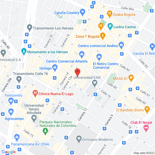 Mapa de Buenos Muchachos