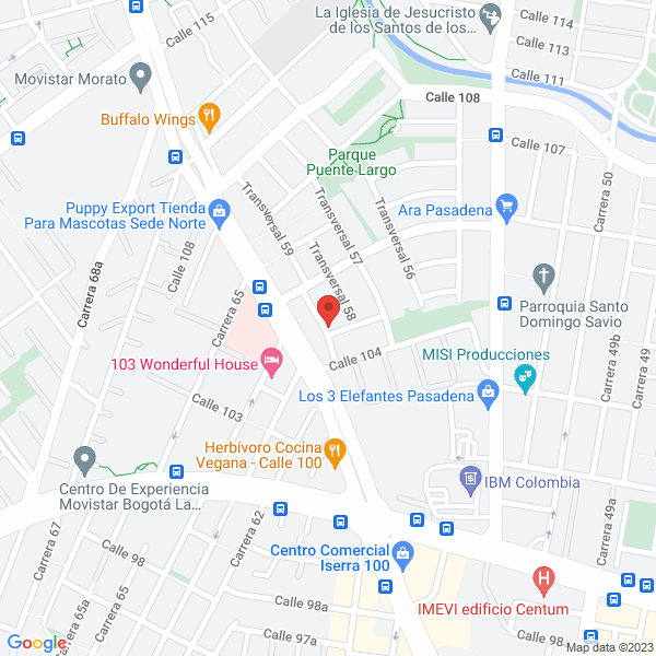 Mapa de Bunker Coloambia Ltda.