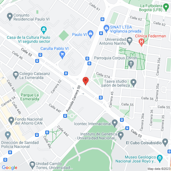 Mapa de Bogota Clinica Veterinaria