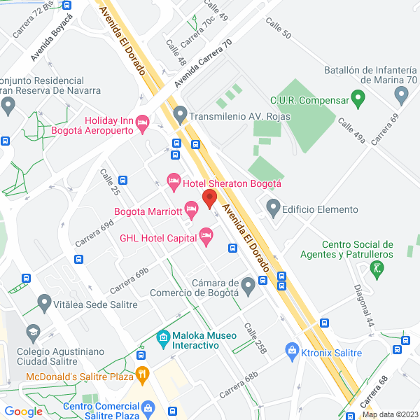 Mapa de Inversiones Inmobiliarias De Colombia S.A.