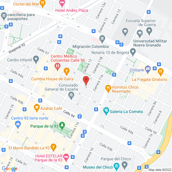Mapa de Borrero Ochoa Y Asociados Ltda
