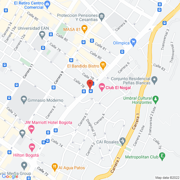 Mapa de Fundacion Ballet Juvenil De Colombia