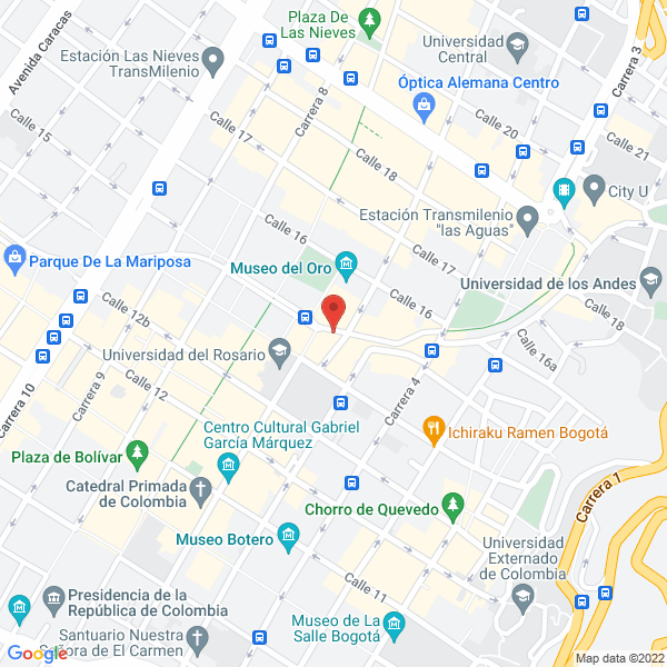 Mapa de C I The Green Gems Ltda.