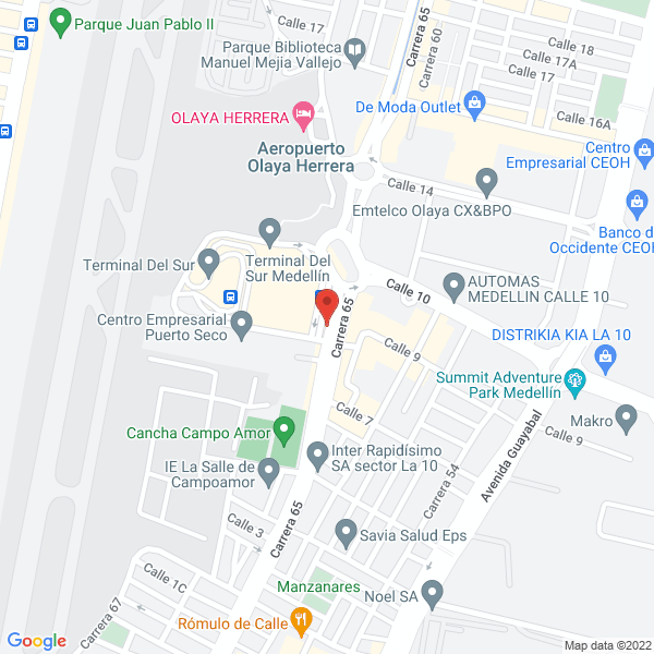 Map of C Y M Movil Comunicaciones S.A.S