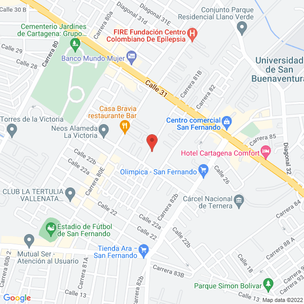 Map of C.D.A. Mi Vaquita