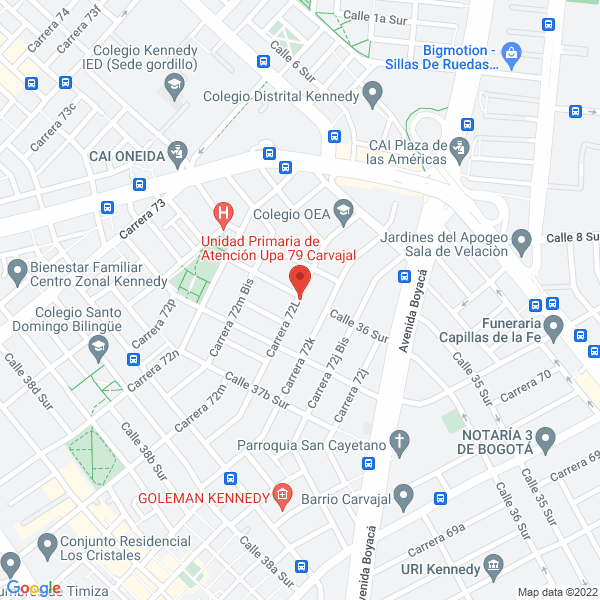 Mapa de Cecur S.A.S.