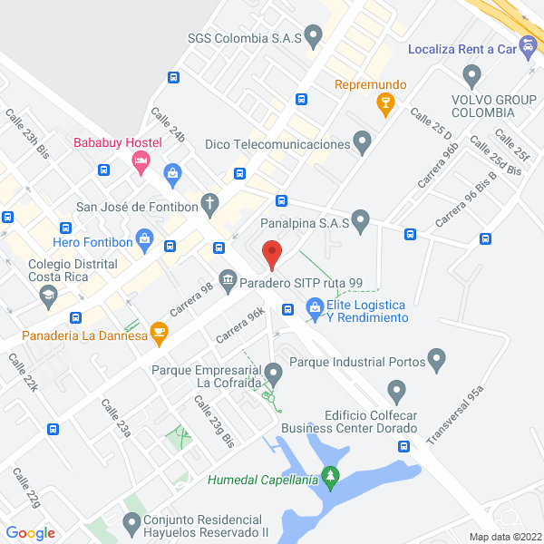 Mapa de Creando Espacios Ltda.