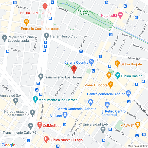 Mapa de Crearpharma S.A.S.